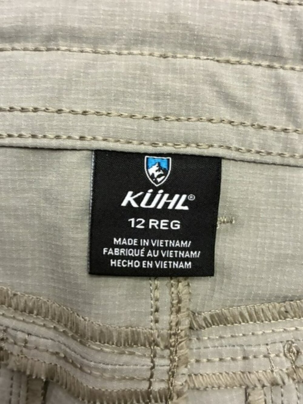 Kuhl Shorts Womens 12R Beige Free Range Cargo Outdoor Hiking Utility Summer - Picture 3 of 11